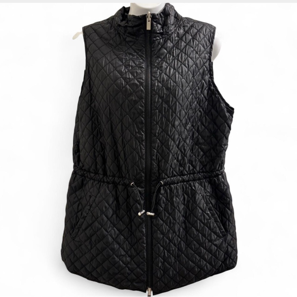 Chicos size 1 Black Quilted Women's Vest